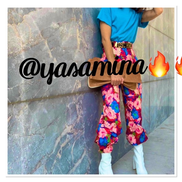 Zara floral print set of top and pants blogger fav - Picture 6 of 7